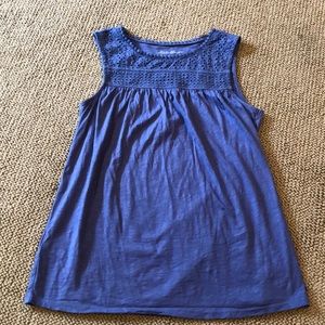 Eddie Bauer light indigo tank